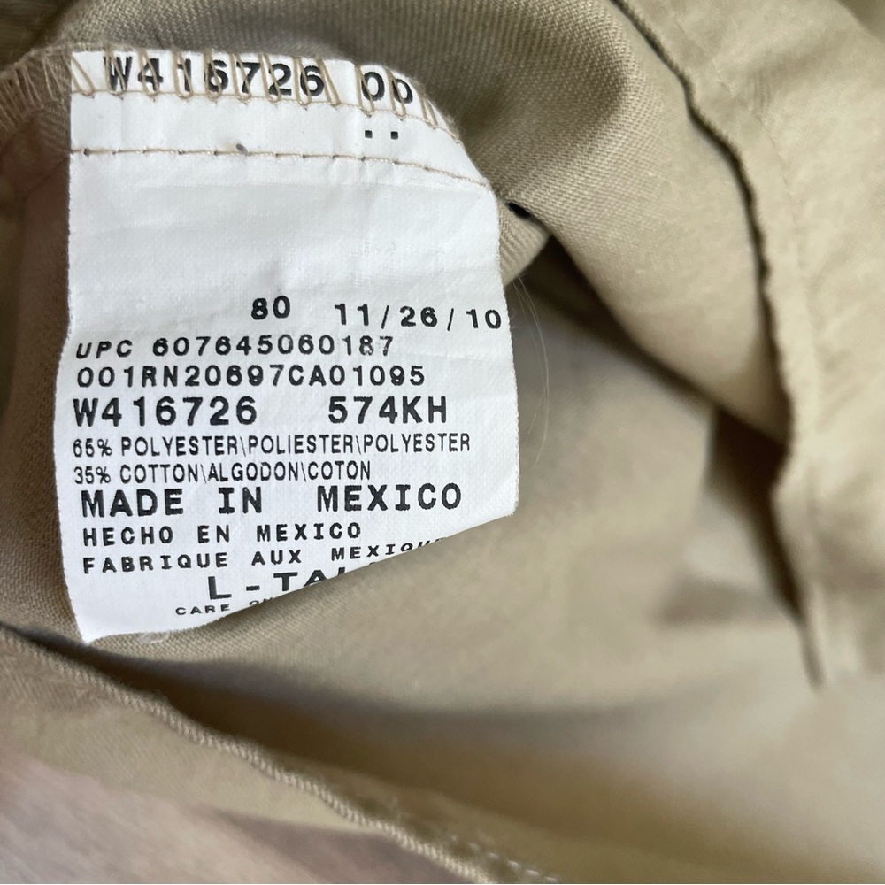 Dickies Industrial Long Sleeve Work Shirt, Khaki Tan, W416726 574KH - Picture 3 of 4